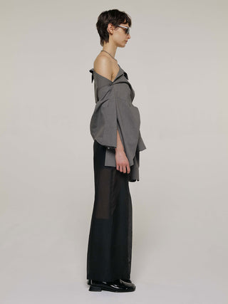 OPEN COLLAR OVER SHIRT