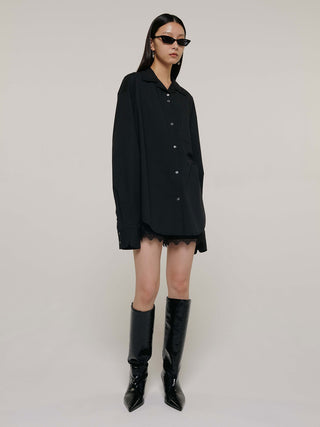 OPEN COLLAR OVER SHIRT