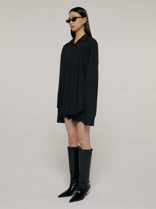 OPEN COLLAR OVER SHIRT