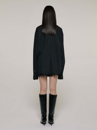 OPEN COLLAR OVER SHIRT