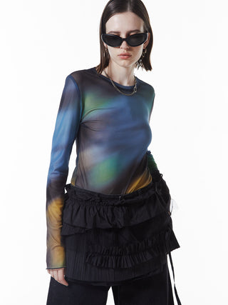 SHEER PATERN TOP
