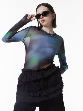 SHEER PATERN TOP
