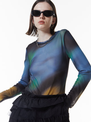 SHEER PATERN TOP