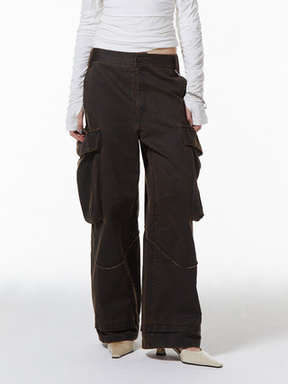 OIL FADE CARGO PANTS