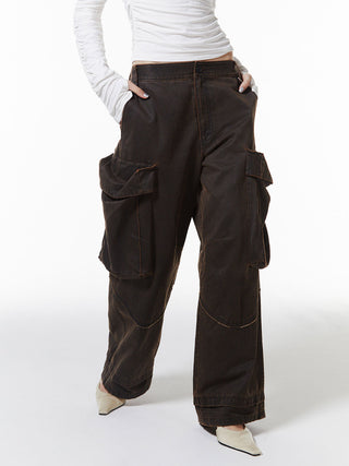 OIL FADE CARGO PANTS