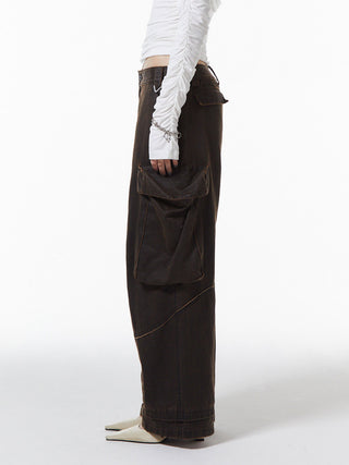 OIL FADE CARGO PANTS