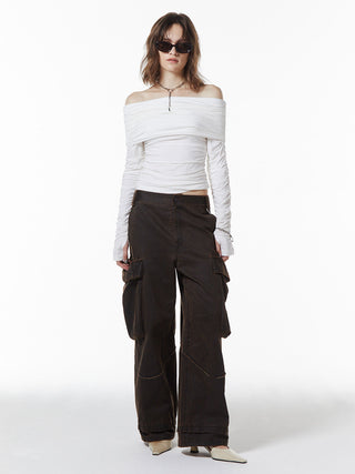 OIL FADE CARGO PANTS