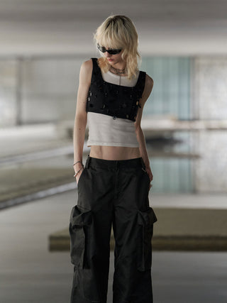 OIL FADE CARGO PANTS
