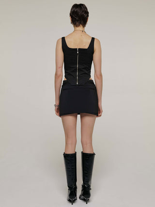 GRID MINI SKIRT