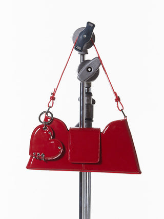【JUSTINE CLENQUET】HEART RED LIPSTICK KEYCHAIN