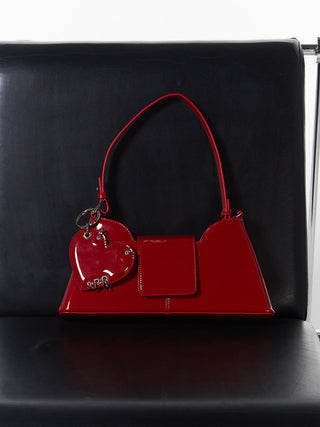 【JUSTINE CLENQUET】HEART RED LIPSTICK KEYCHAIN