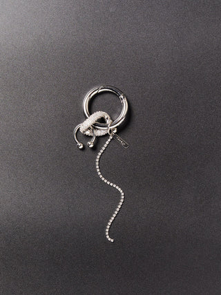 【JUSTINE CLENQUET】DOLLY CRYSTAL KEYCHAIN