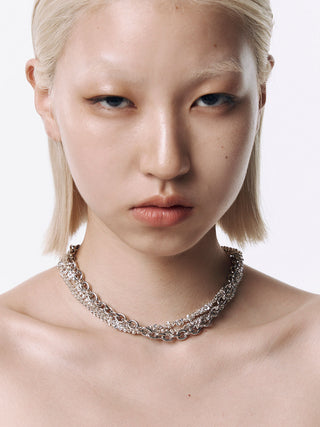 【JUSTINE CLENQUET】SHELBY CHOKER PALLADIUM