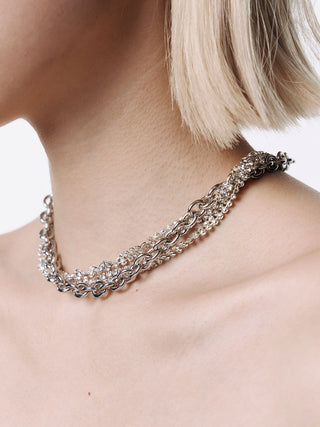 【JUSTINE CLENQUET】SHELBY CHOKER PALLADIUM
