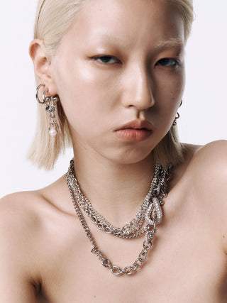 【JUSTINE CLENQUET】SHELBY CHOKER PALLADIUM