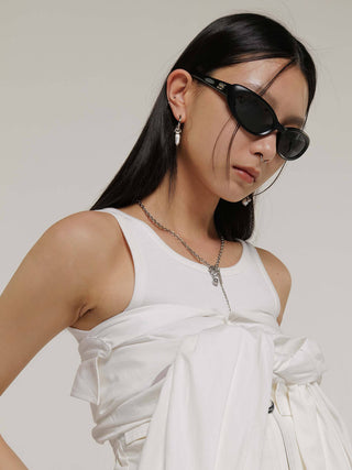 【JUSTINE CLENQUET】RYDER EARRINGS PALLADIUM
