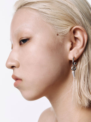 【JUSTINE CLENQUET】RYDER EARRINGS PALLADIUM