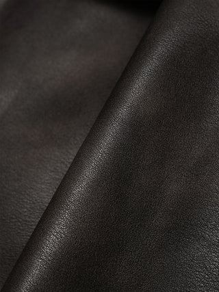 FAUX LEATHER TRENCH JACKET