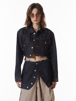 CROP DENIM JACKET