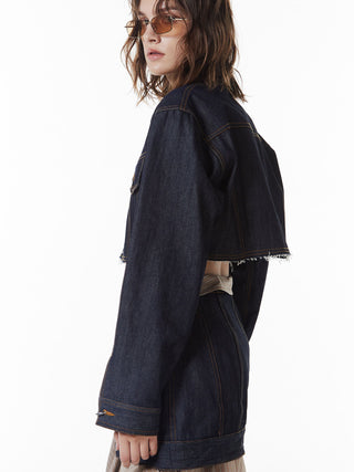 CROP DENIM JACKET