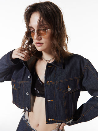 CROP DENIM JACKET