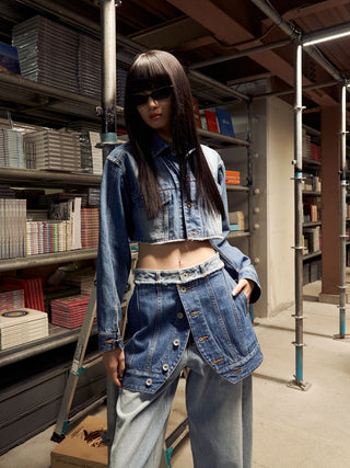 CROP DENIM JACKET
