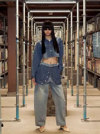 CROP DENIM JACKET