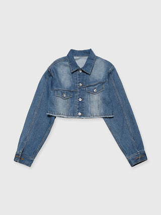 CROP DENIM JACKET