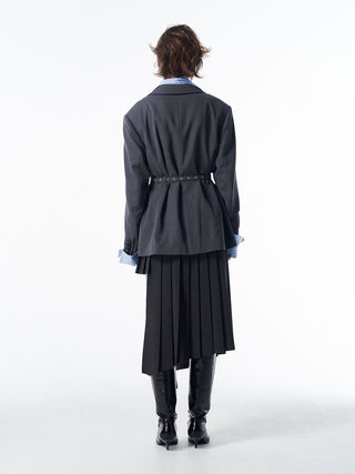 BELTED TAILORED JACKET