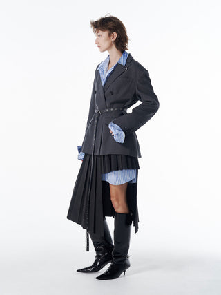 BELTED TAILORED JACKET