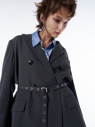 BELTED TAILORED JACKET