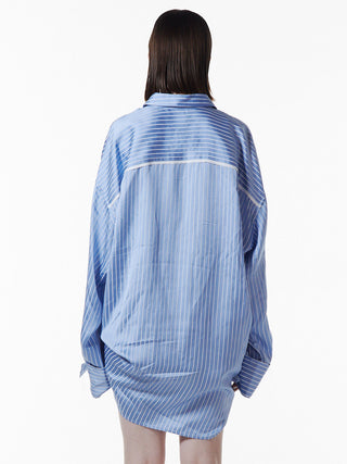 JOSEMOON SATIN STRIPE SHIRT