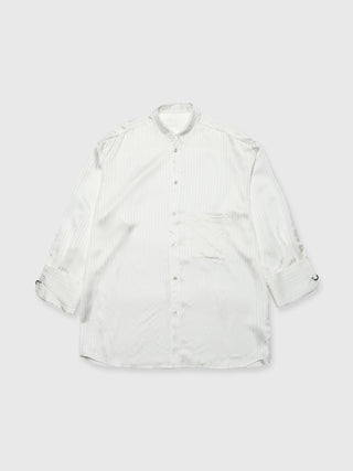 JOSEMOON SATIN STRIPE SHIRT