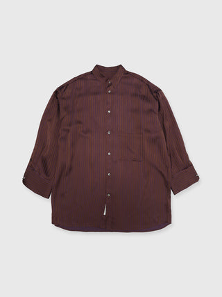 JOSEMOON SATIN STRIPE SHIRT
