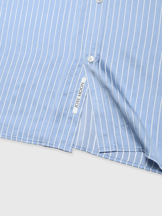 JOSEMOON SATIN STRIPE SHIRT