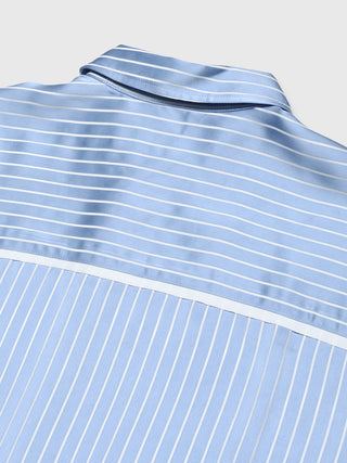 JOSEMOON SATIN STRIPE SHIRT