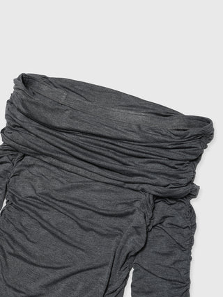 GATHER OFFSHOULDER LONG TOPS