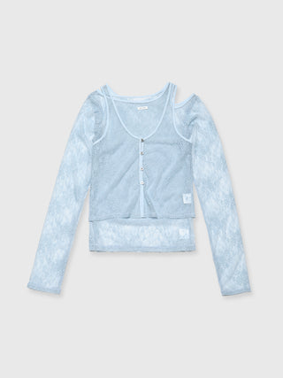 SLIT CUTTING LACE TOPS