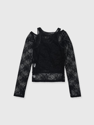 SLIT CUTTING LACE TOPS