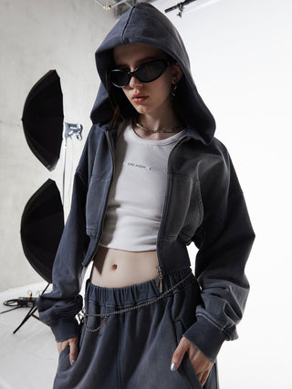 CROP BIO HOODIE