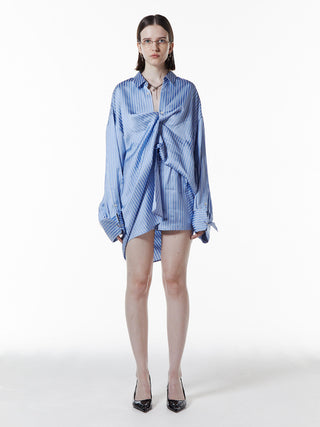 JOSEMOON SATIN STRIPE SHORT PANTS