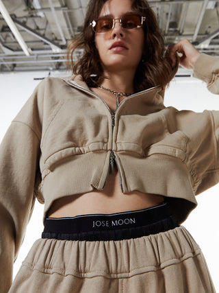JOSEMOON SATIN STRIPE SHORT PANTS