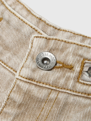 ZIP DAMAGE DENIM