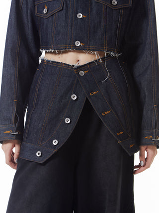 DENIM LAP SKIRT