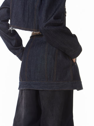 DENIM LAP SKIRT