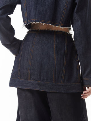 DENIM LAP SKIRT