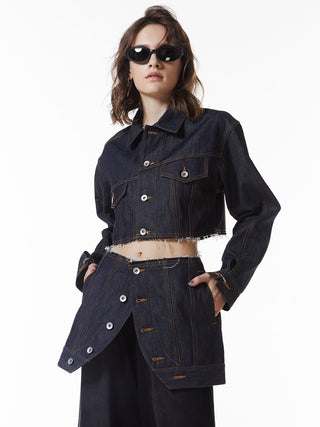 DENIM LAP SKIRT