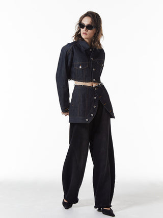 DENIM LAP SKIRT