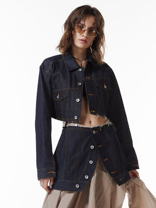 DENIM LAP SKIRT