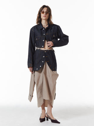 DENIM LAP SKIRT